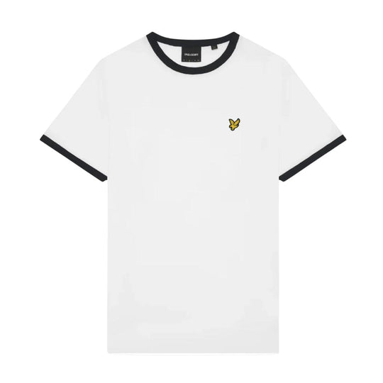 T-shirt Uomo Lyle & Scott Ringer Bianco / Blu