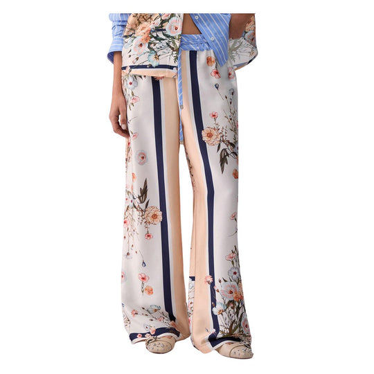 Pantalone Donna Liu-Jo Panta Fantasia Panna Muticolor