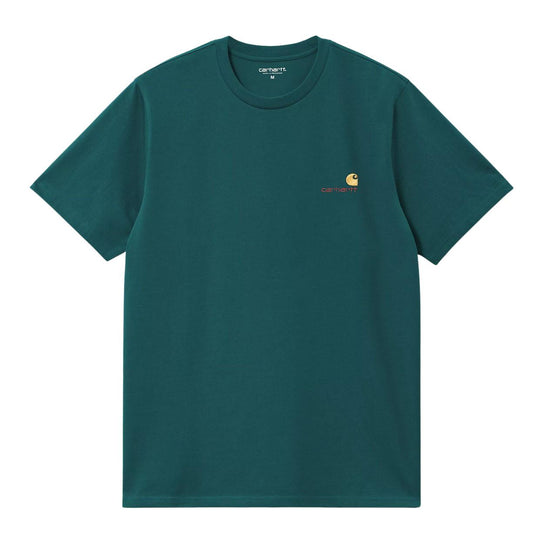 T-shirt Uomo Carhartt WIP S/S American Script Verde