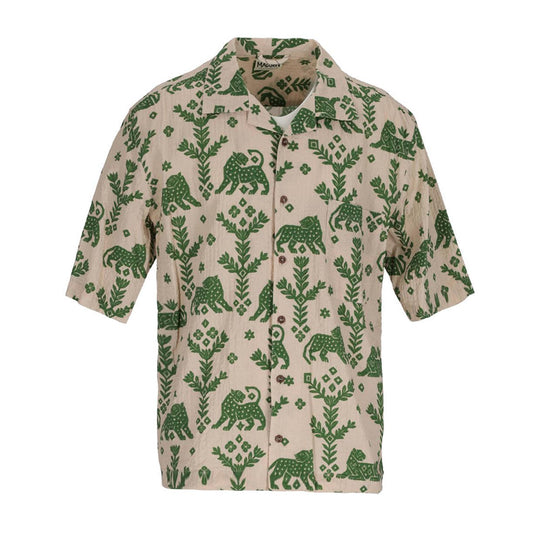 Camicia Uomo Madson Over Laccio Bianco/Verde