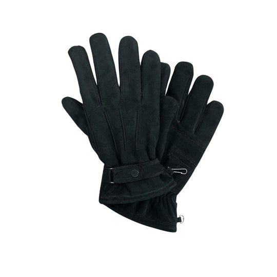 Guanti Uomo Barbour Insulated Leather Nero