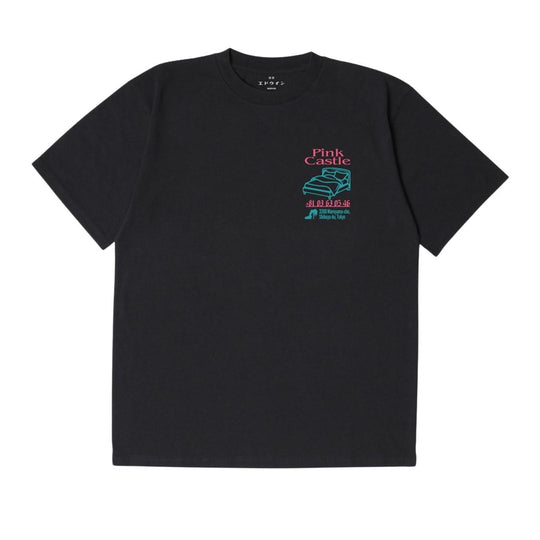 T-Shirt Uomo Edwin Pink Castle Nero