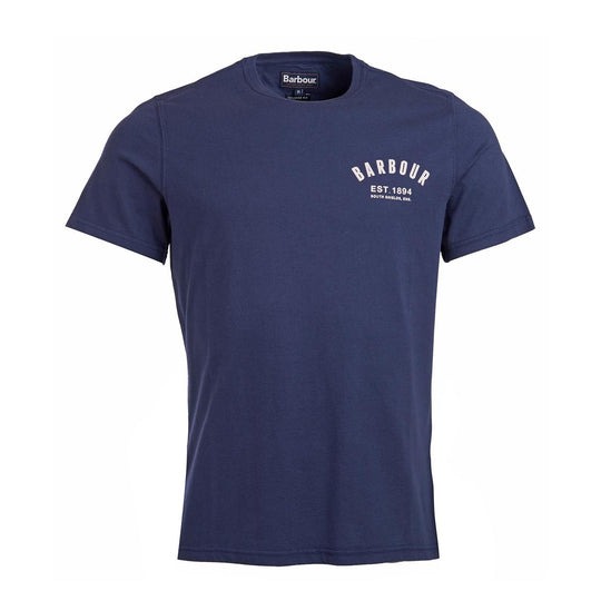 Men's Barbour Preppy T-shirt Navy Blue
