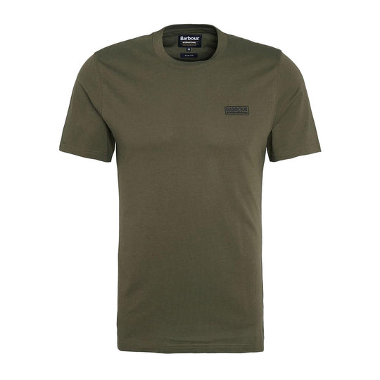 Heren T-shirt Barbour International Essential Logo Groen