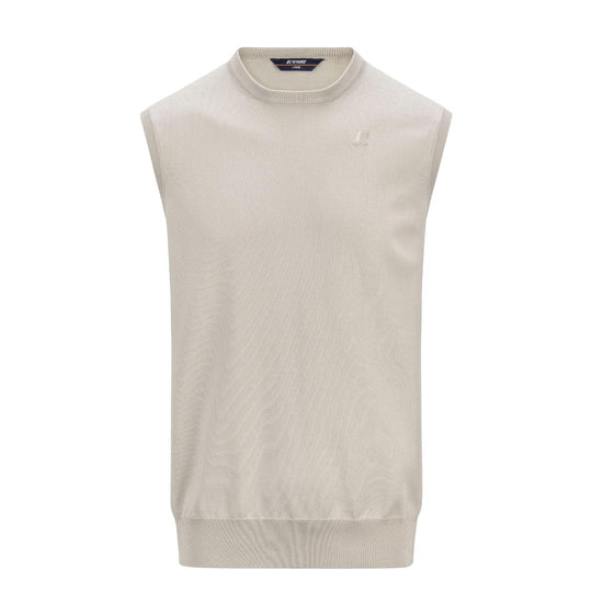 Men's K-Way Jeano Cotton Beige Vest
