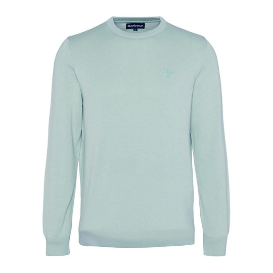 Maglione Uomo Barbour Cotone Pima Turchese