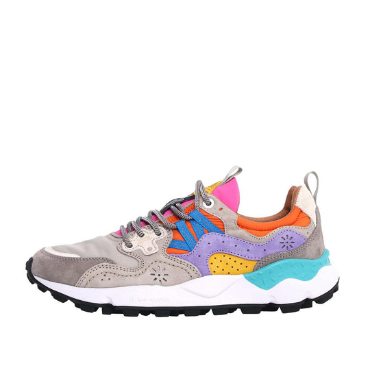 Sneakers Donna Flower Mountain Yamano 3 Grigio / Rosa Multicolor