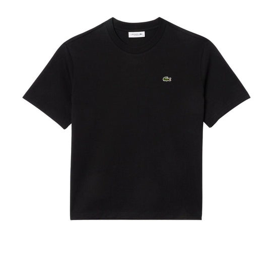 T-shirt Donna Lacoste Relaxed Fit Nero