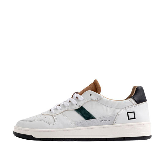 Scarpe Uomo D.A.T.E. Court 2.0 Basic Bianco/Cuoio