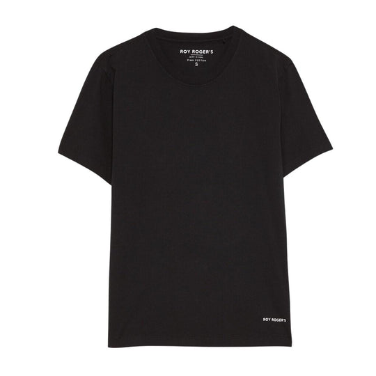 T-shirt Donna Roy Roger's Pima Nero