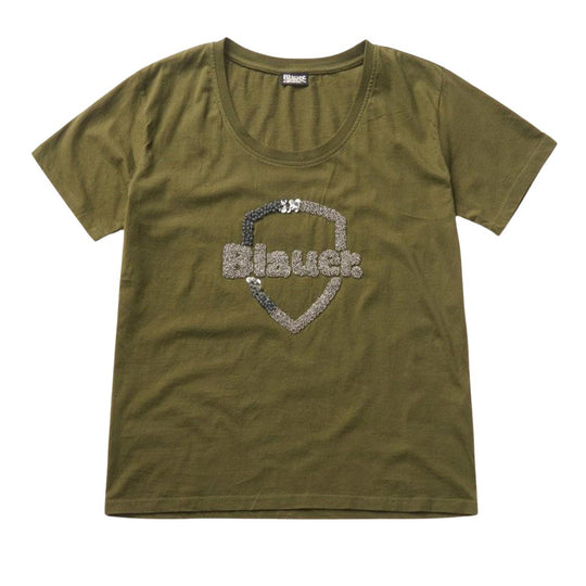 m/m crew neck logo with rhinestones