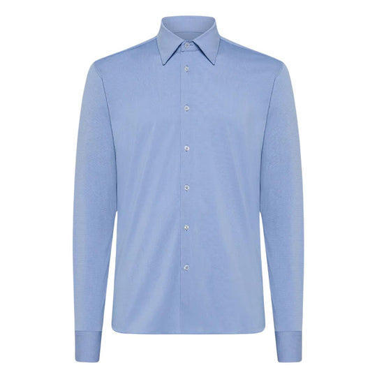 Men's Shirt RRD Oxford Jacquard Shirt Light Blue (V11)