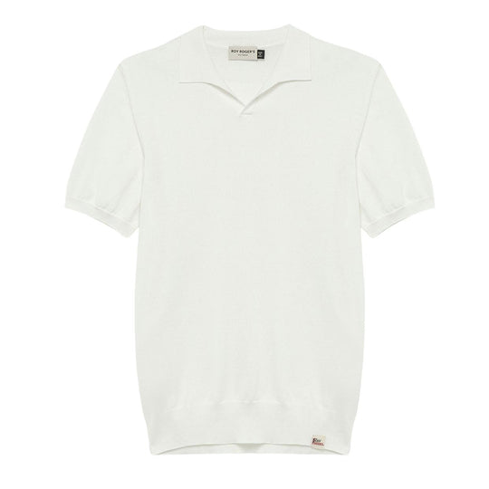 Polo Uomo Roy Roger's Crepe Bianco