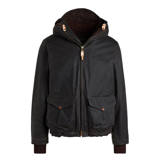 Herrenjacke Manifattura Ceccarelli Blazer Mantel Dunkelbraun