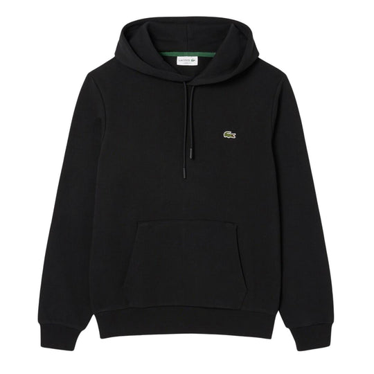 Felpa Uomo Lacoste Unita Cappuccio Nero