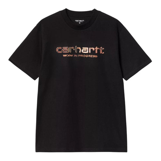 T-shirt Uomo Carhartt WIP S/S Solar Chrome Script Nero