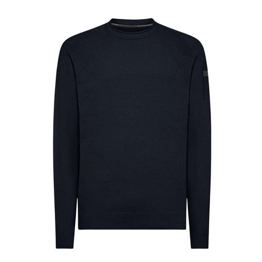 Herrenpullover RRD Samt Rundstrick Blau (060)