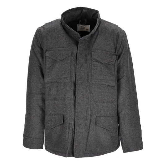 Giubbino Uomo Bl'Ker Travis Wool Field Jacket Grigio