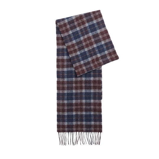 Sciarpa Uomo Barbour Tartan Lambs Scarf Blu/Bordeaux/Grigio