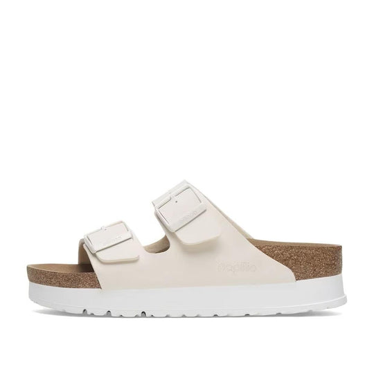Sandali Donna Birkenstock Arizona PAP Flex Platform Panna