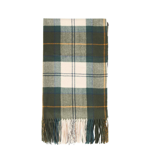 Sciarpa Donna Barbour Stanway Tartan Scarf Panna/Verde