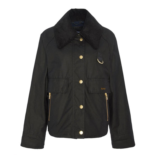 Giubbino Donna Barbour Catton Wax Nero