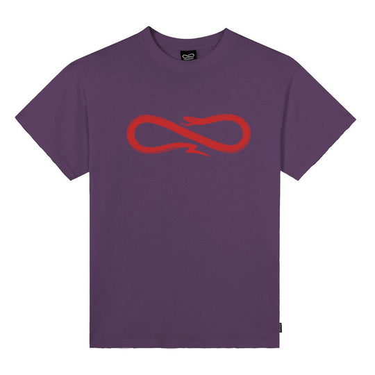 T-shirt Uomo Propaganda Logo Classic Viola / Rosso