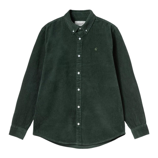 Camicia Uomo Carhartt L/S Madison Cord Shirt Verde