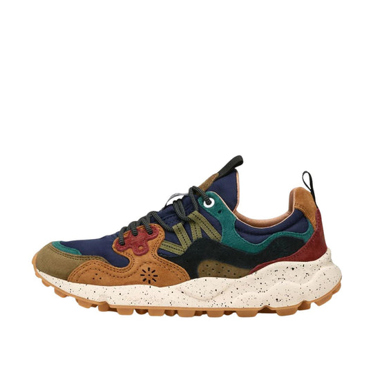 Sneakers Uomo Flower Mountain Yamano 3 Blu Multicolor