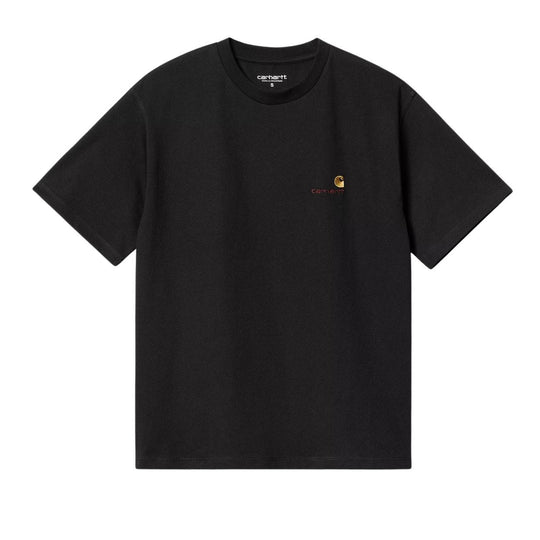 T-shirt Donna Carhartt WIP W' S/S American Script Nero