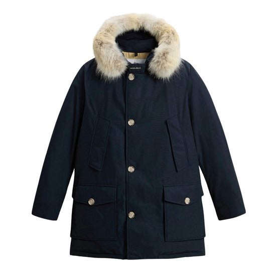 Giubbino Uomo Woolrich Artic Fur Parka Blu