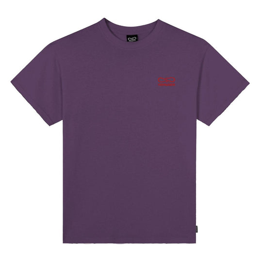 T-Shirt Herren Propaganda Stickerei Logo Lila