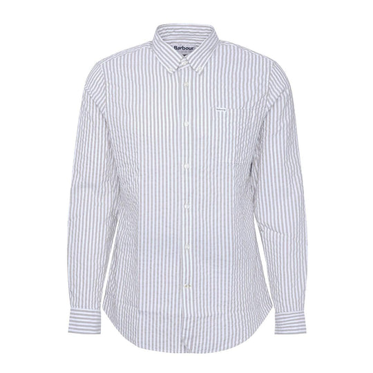 Camicia Uomo Barbour Cresswell Beige / Bianco
