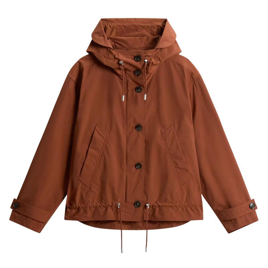 Giubbino Donna Woolrich Summer Short Parka Ruggine