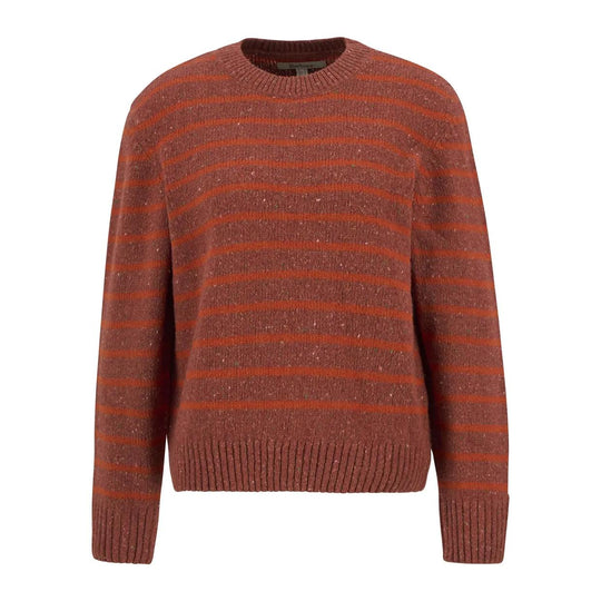 Maglione Donna Barbour Claydon Righe Arancione