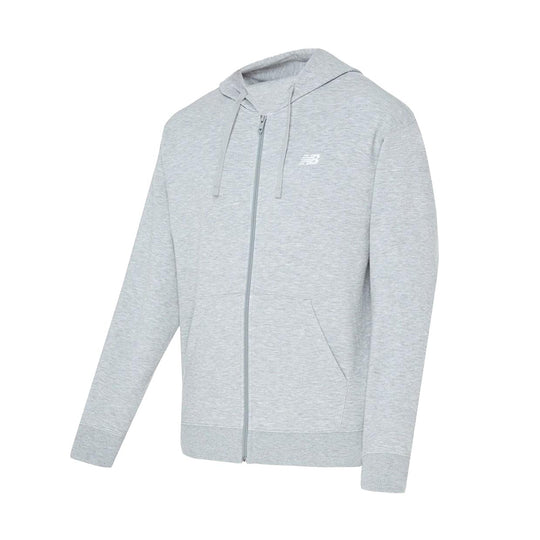 Felpa Uomo New Balance Sport Essentials Full Zip Grigio