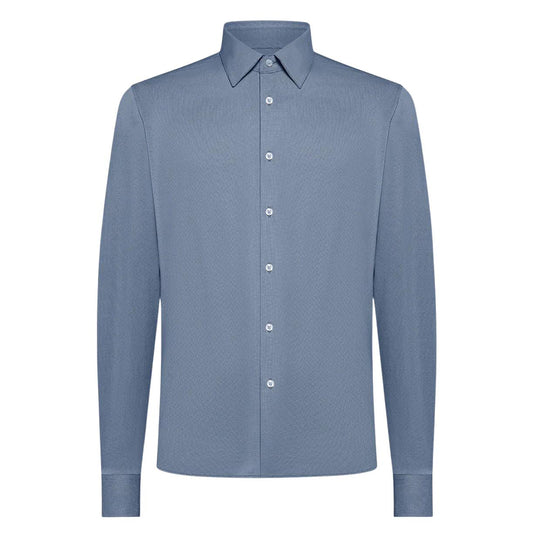Camicia Uomo RRD Oxford Jacquard Shirt Celeste (V58)