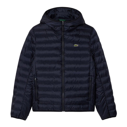 Piumino Uomo Lacoste Trapuntato Logo Blu Navy