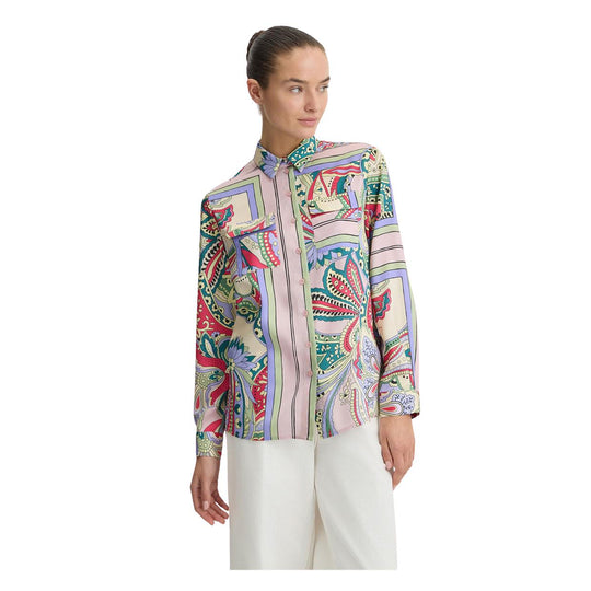 Women's Liu-Jo Printed Satin Shirt Multicolor