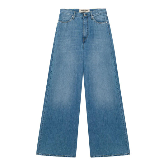 Jeans Donna Roy Roger'S Kaori Wide Denim Chiaro