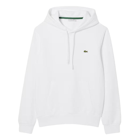 Felpa Uomo Lacoste Unita Cappuccio Bianco
