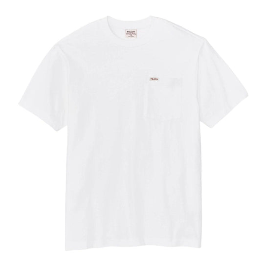 T-Shirt Uomo Filson Houtfitter Pocket Bianco