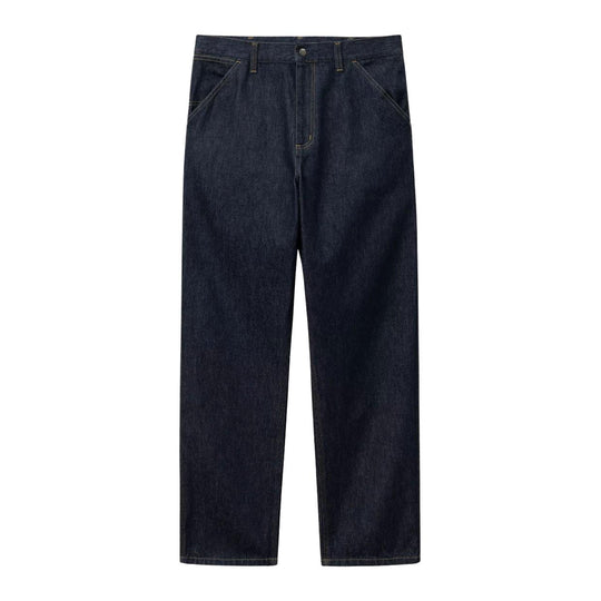 Jeans Uomo Carhartt WIP Single Knee Blu (Rinsed)