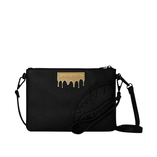 Pochette Unisex Gold Brick Clutch Nero