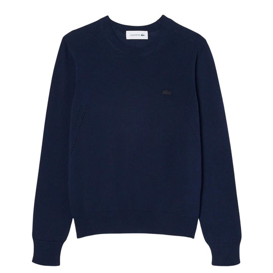 Maglia Donna Lacoste Girocollo Unita Blu