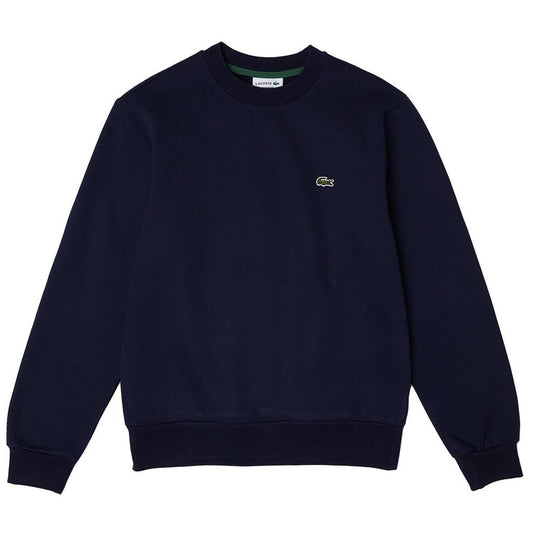 Felpa Uomo Lacoste Girocollo Cotone Bio Blu Navy