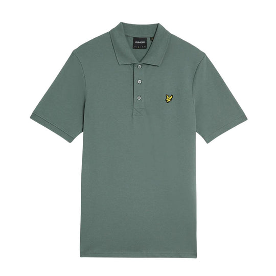 Polo Uomo Lyle & Scott Logo Verde Salvia