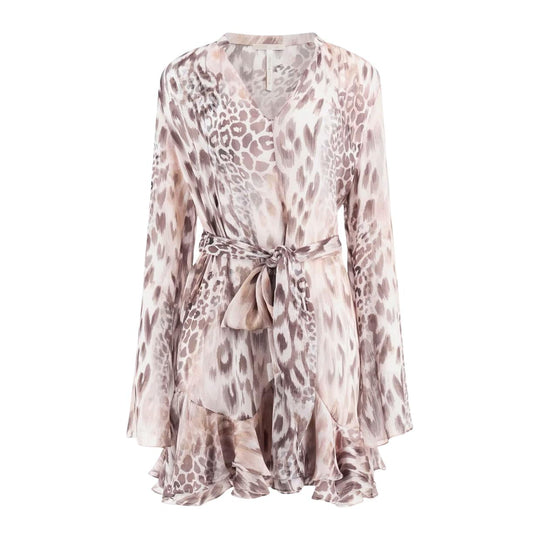 Women's Mini Dress Guess Multicolor Chiffon Belt