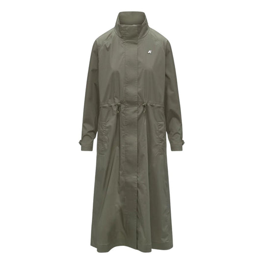 Impermeabile Donna K-Way Barbrein Cotton 3layers Af Verde
