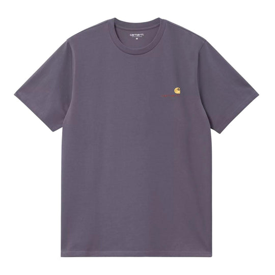 T-Shirt Uomo Carhartt Wip S/S American Script Viola